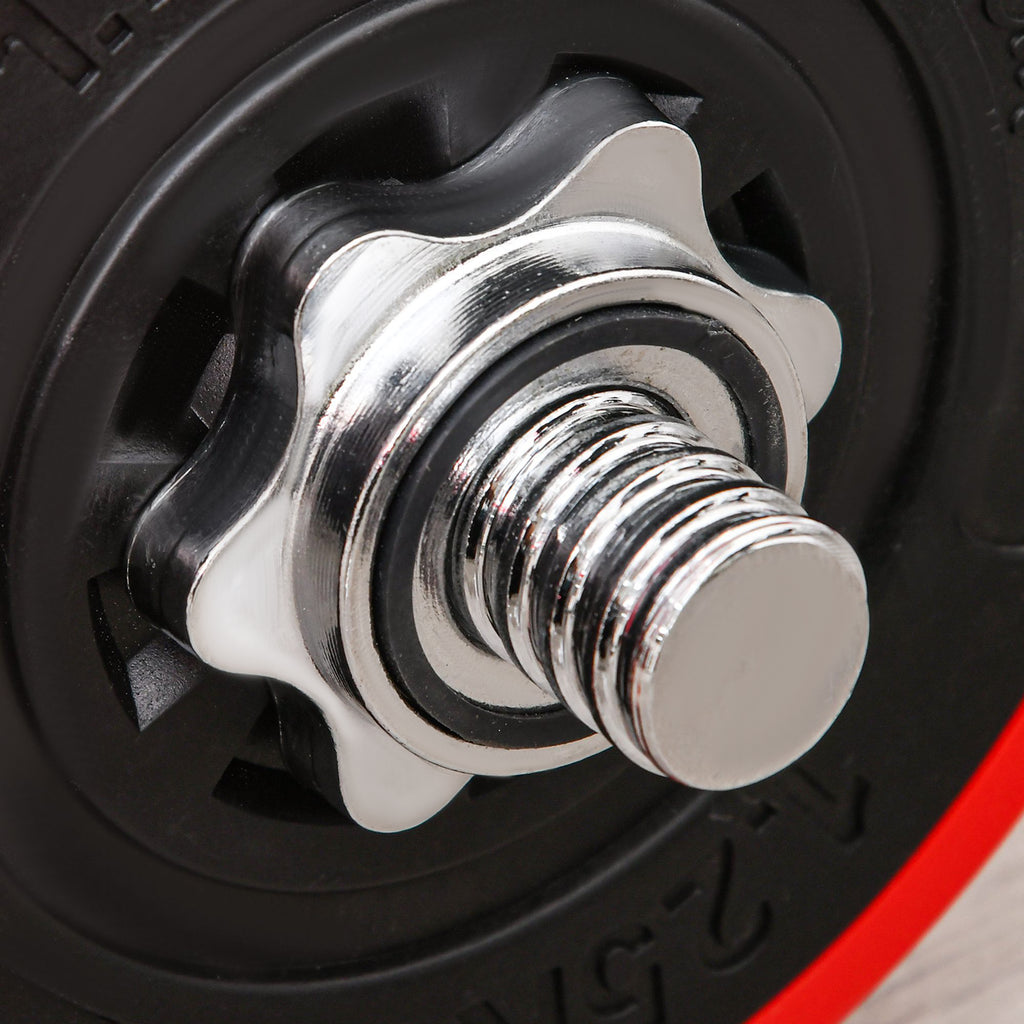 Verstellbares Hantel-Set, 30 kg, umwandelbar in Langhantel-Set für Home-Gym-Frauen und Männer zum Gewichtheben